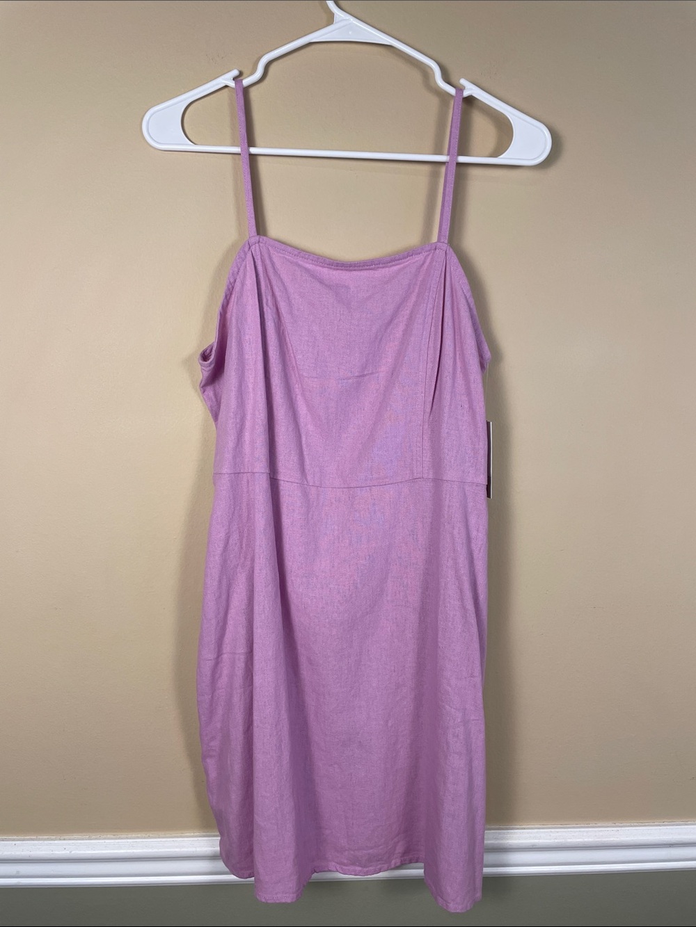 NWT BP Women’s Linen Blend Lilac Purple Summer Vacation Tank Mini Dress